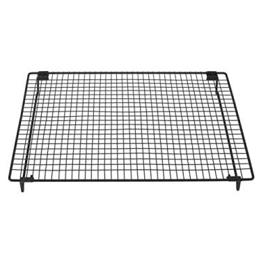 Imagem de Rack de resfriamento,rack de biscoito de arame, grade segura para forno, racks de resfriamento de biscoito para assar e cozinhar, forno seguro para cozinhar, assar, grelhar (Black)