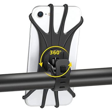 Imagem de Suporte de Celular Para Bicicleta Universal De 4 a 6'' Suporte Estabilizador De Silicone Giratório de 360º De Silicone Moto Bike Bicicleta Motocicleta