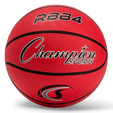 Imagem de Champion Sports Basquete intermediário de borracha, resistente - bolas de basquete de estilo profissional, equipamento de basquete premium, interior e exterior - suprimentos de educação esportiva