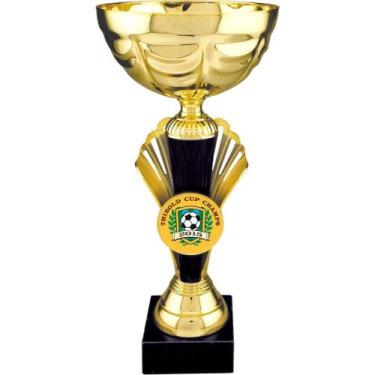 Imagem de Imprue Troféu de prêmio de nome personalizado CMC125G, copo de ouro de 30,48 cm, troféu de nome personalizado, medalhas esportivas de troféu. Troféu de jogador com nome gravado personalizado