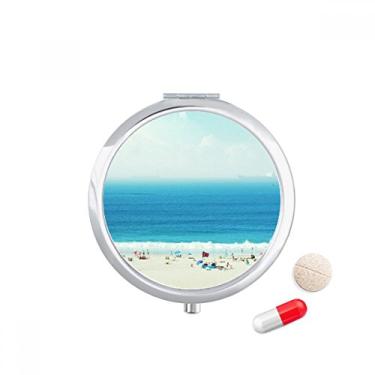 Imagem de Caixa de armazenamento de medicamentos com imagem de natureza Ocean Sand Beach Science