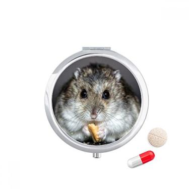 Imagem de Hamster Animal Rat Pet Cute Eat Pill Case Pocket Medicine Storage Box Dispenser Recipiente