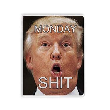 Imagem de Agenda de capa macia American Great Funny Shit Monday Image Notebook Gum Cover Diary