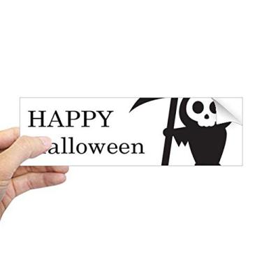 Imagem de DIYthinker Adesivo retangular Happy Ghost Fear Halloween para janela de notebook