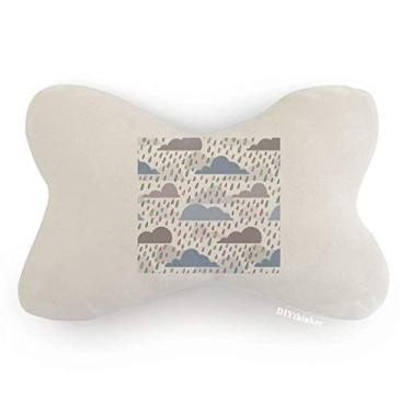 Imagem de DIYthinker Almofada para decoração de pescoço com estampa de gotejamento de carro com estampa de chuva, almofada para apoio de cabeça