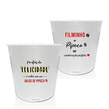Imagem de Kit 2 Baldes de Pipoca Personalizados - Pipoca