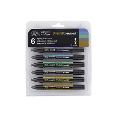 Imagem de Winsor & Newton Marcador 6 Core Metalicas, 6 Cores