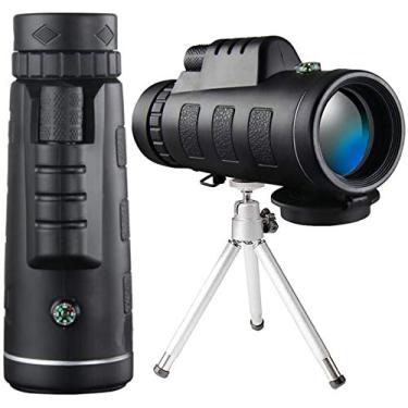 Imagem de Telescópio monocular 12X50 - Monocular Bak4 HD Monocular à prova d'água de alta definição com suporte para smartphone e tripé para observação de pássaros.