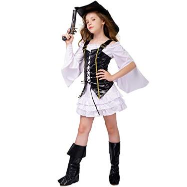 Imagem de Fantasia infantil de pirata Halloween cosplay (10-12 anos)
