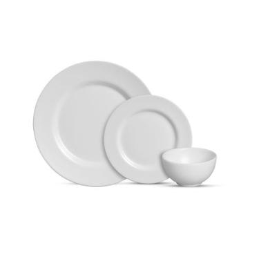 Imagem de Aparelho De Jantar Com 12Pcs Branco Perola C/ Bowl Branco - Alleanza C