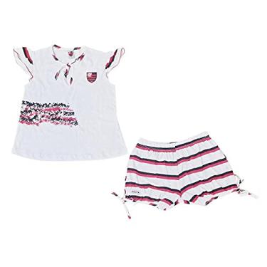 Imagem de Pijama Infantil Flamengo Curto Feminino Oficial