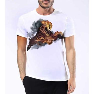 Imagem de Camisa Camiseta Tigre Dente De Sabre Smilodon Extinto Hd 6 - Estilo Kr