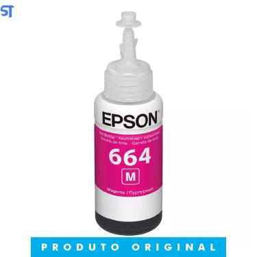 Imagem de Refil de Tinta Epson 664 Vermelho T664320 AL- Rende até 6.500 Paginas Para Ecotank L110 / á L395 / L495