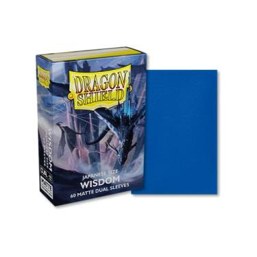Imagem de Dragon Shield Mangas – Dragon Shield Matte Japanese Dual Wisdom (azul) 60 CT - As mangas para cartão MTG são lisas e resistentes - Compatível com Yu-Gi-Oh!