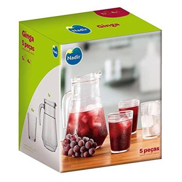 Imagem de Jogo de Jarra e Copos de Agua e Suco Ginga Nadir 5 Pecas