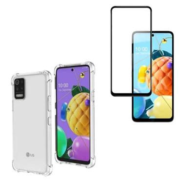Imagem de Kit Capa Capinha Anti Queda + Película Vidro 3D 9D Compatível LG K62