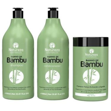 Imagem de Kit Bambu 1L Shampoo + Máscara + Condicionador - Natureza Cosméticos -