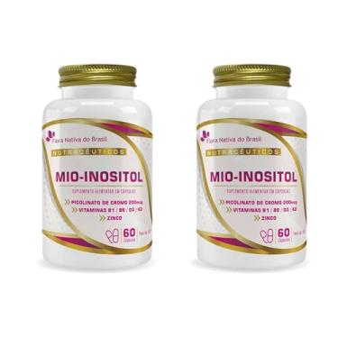 Imagem de 2x Mio-Inositol (Mio-Inositol + associações) 500Mg 60 Caps Flora Nativa