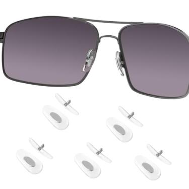 Imagem de OOWLIT 5 pares de protetores de nariz transparentes compatíveis com óculos de sol Ray-Ban Aviator RB3025 3026 3030 3211 3362 3445 4175