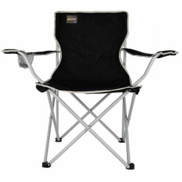 Imagem de Cadeira De Camping Dobrável Reforçada Com Porta Copo E Bolsa Para Tran