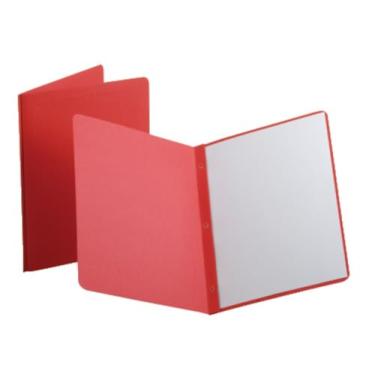 Imagem de Oxford Capas de Relatório Frontal de Painel de Título e Borda, Vermelho, Tamanho Carta, 25 por caixa, (52511)