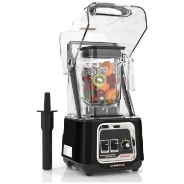 Imagem de Liquidificador Profissional 1.5L com Alta Velocidade, 2200W, 110v, CRANDDI K80, Preto