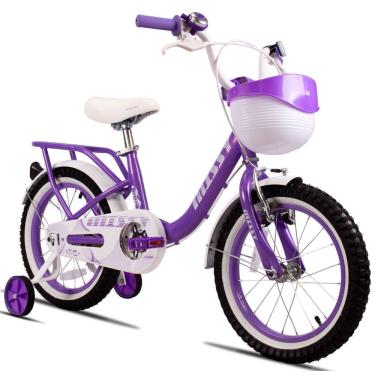 Imagem de Bicicleta Aro 16 Missy Pro-X Infantil com Rodinhas Garupa Cesto e Paralama Feminina