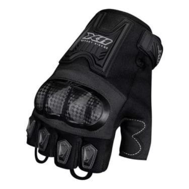 Imagem de Luva Motociclista X11 Blackout2 Meio Dedo Masculina Feminina (PRETO, MASCULINA/P)