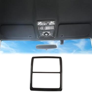 Imagem de Aunginsy Capa de painel de luz de leitura frontal compatível com Toyota Tacoma 2016-2023 console central fileira frontal moldura de luz de leitura automática painel de lâmpada de teto interno capa