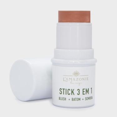 Imagem de L'AMAZONIE - Bastão Multifuncional Com Cor FPS 95 FPUVA 40 - Batom, Blush e Sombra - Proteção, Tratamento & Beleza (Pêssego)