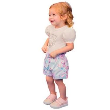 Imagem de Conjunto Body Cotton Pérola Short Cetim Kukiê-Feminino