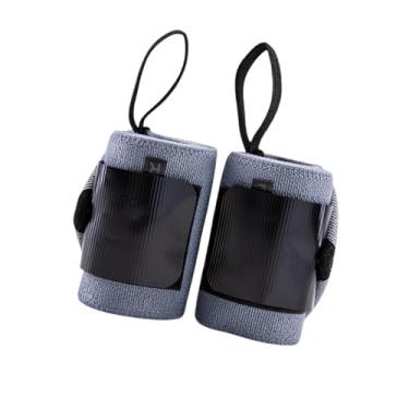 Imagem de Dynwave 2Pcs Fitness Wrist Straps Wrist Compression Strap Wrist Protection, Wrist Support for Gym Men Women Sports Fitness Basketball, Cinza
