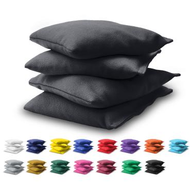 Imagem de GoSports Conjunto de 4 sacos de feijão Cornhole - Regulação para todos os climas - Cinza escuro