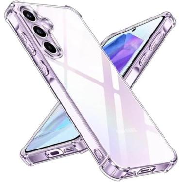 Imagem de Capa Capinha Com Bordas Anti Impacto Compatível Com Samsung Galaxy A55