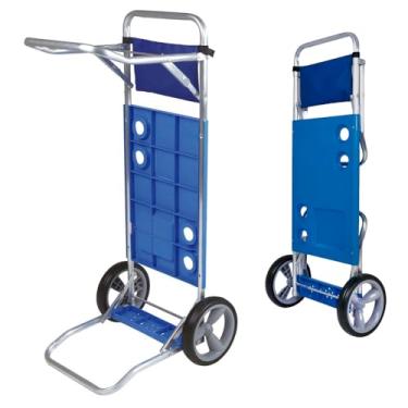 Imagem de Carrinho de praia dobrável com rodinhas resistente Mor