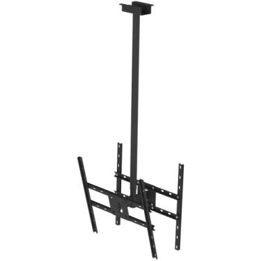 Imagem de Suporte Teto 2Tv 65 Vesa 600X400 120Cm Giro 360 1,2M Preto - Multiform