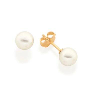 Imagem de Brincos banhado ouro 3x 24k 18k e 22k femininos pequenos solitário pér