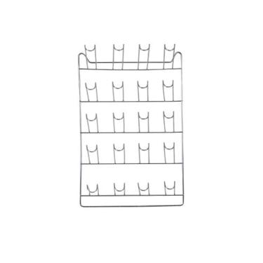 Imagem de Escorredor De Copos Suspenso Parede Cozinha 20 Lugares - MV Utilidades