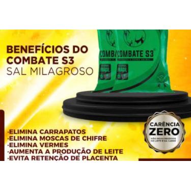 Imagem de 2 Kg Combate S3 Sal Milagroso + 2kg Ade Vita Fort. - Goiás Forte 