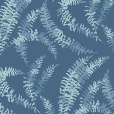 Imagem de Papel de Parede Capri Folhagem Azul 190512502 - 1838