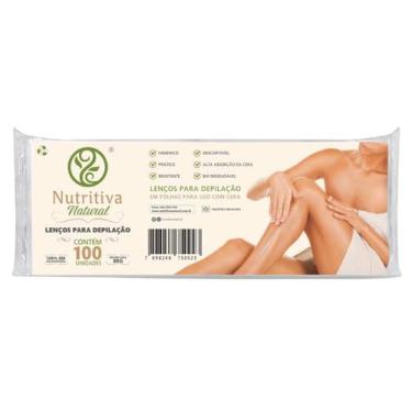 Imagem de Lenço com Textura para Depilação Nutritiva Natural - 100 Unidades