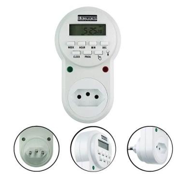 Imagem de Timer digital temporizador tomada energia 10a bivolt 110/220v programa