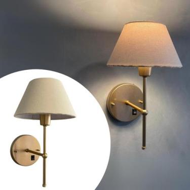 Imagem de Arandela De Parede Interna e Externa Com Interruptor Bivolt Com Cúpula