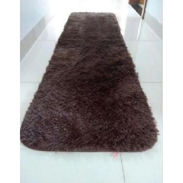 Imagem de Tapete Passadeira Peluda Felpuda Macia Para Sala Corredor Beira de Cam
