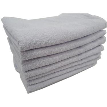 Imagem de Kit 30 Toalhas Rosto Branca Salão De Beleza 45x70cm - Dugu