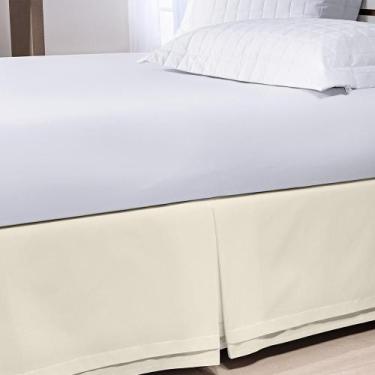 Imagem de Saia Para Cama Box King Glass 200 Fios 100% Algodão Palha - Doce Lar E