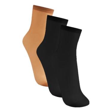 Imagem de Kit com 3 Meias Soquete Fio 20 Trifil 6126