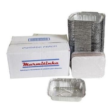 Imagem de Kit 100un Marmita Alumínio P/ Bolo Empada Lembrancinha M90 220ml - Mel
