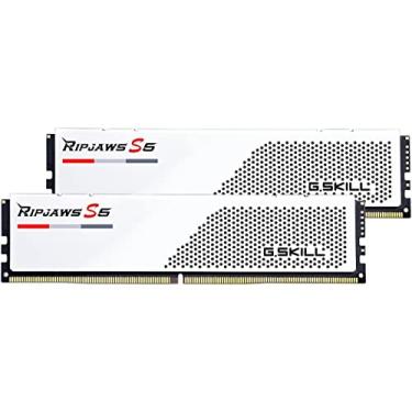 Imagem de G.SKILL Ripjaws S5 Series (Intel XMP 3.0) DDR5 RAM 96GB (2x48GB) 5200MT/s CL40-40-40-83 1.10V Desktop Computer Memory UDIMM - Branco fosco (F5-5200J4040A48GX2-RS5W)