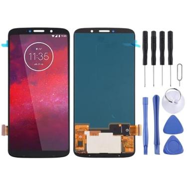 Imagem de tela Tela LCD OLED original para Motorola Moto Z3 com Montagem Full Digitizer (preto) substituição da tela